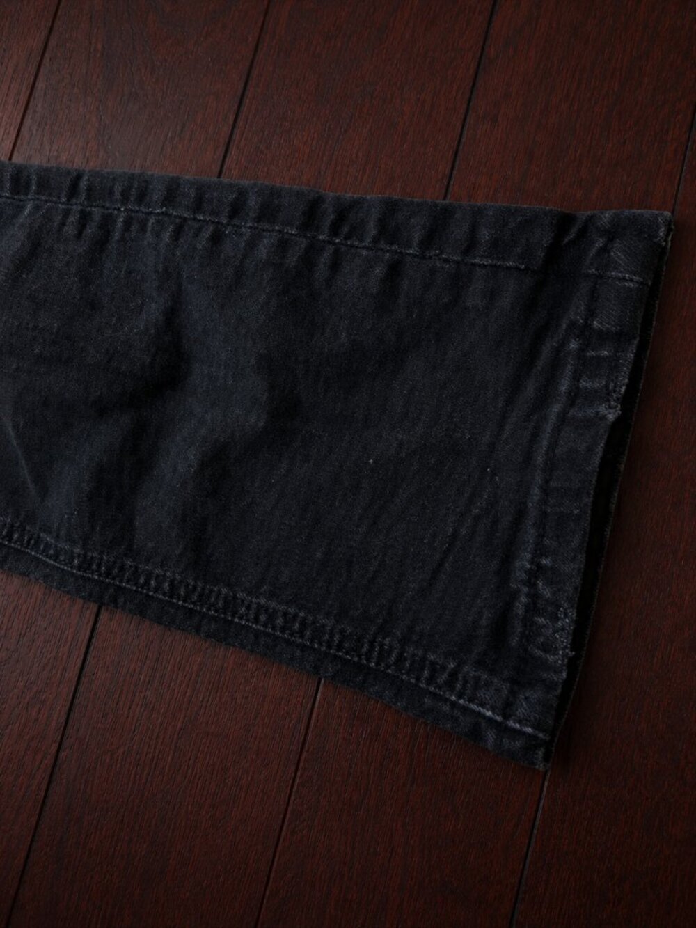 Levi's 531 Black Distressed Jeans Men's 34x34 Straight Fit Denim Pants Faded - Picture 5 of 5
